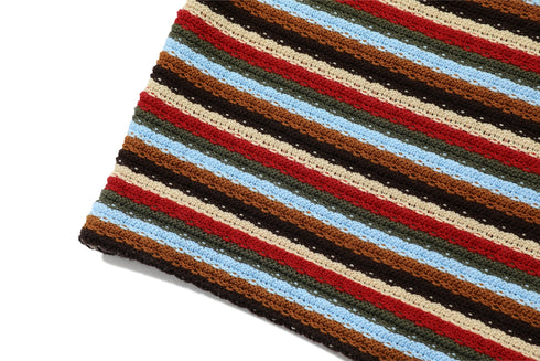 BEASTER Striped Button Knitted Retro Lazy Polo Shirt